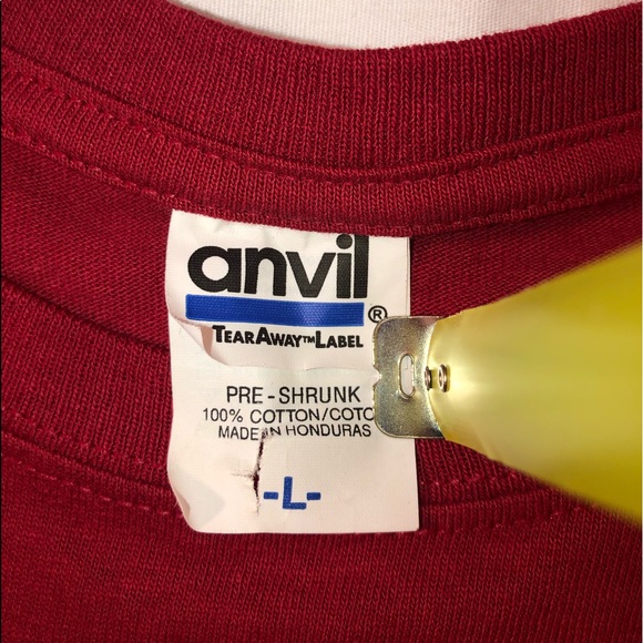 Men’s Anvil Alabama Roll Tide Graphic Short Sleeve T-Shirt Size Large Red - Picture 3 of 4